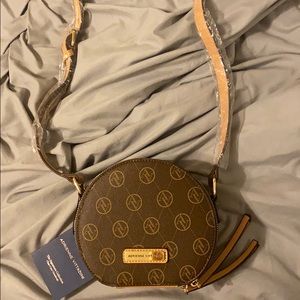 Adrienne Vittadini chocolate circle bag!!